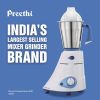 Preethi Mixer Grinder Blue Leaf Platinum 