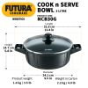 Hawkins Futura Non Stick Cook-n-Serve Pot- Q38 -Size