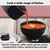 Hawkins 1 L Hard Anodised Saucepan With Lid - features