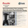 Preethi Mixer Grinder Zodiac Cosmo - Features