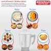 Maharaja Whiteline Mixer Grinder Power Click Plus 4 Jars - Dishes