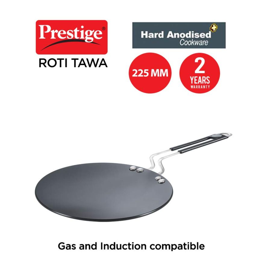 M&M - Preethi Hard Anodized Induction Compatible Lid Pressure Cooker 3  Litres Black