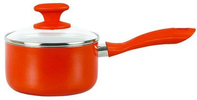 Prestige Ceramic Coated Milk Pan 16 cm with Glass Lid