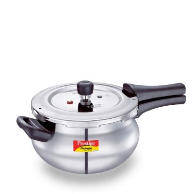 Prestige Deluxe Alpha Svachh Stainless Steel Pressure Mini Handi - 3Litres