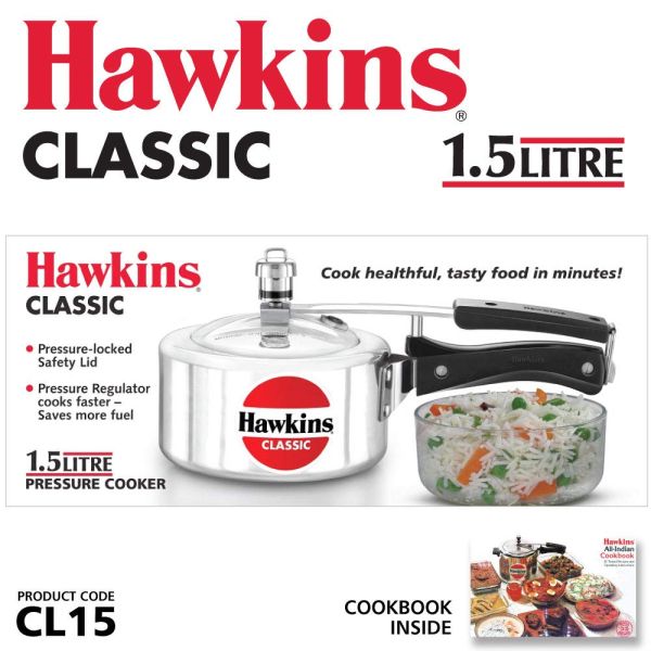Hawkins Classic 1.5 L Pressure Cooker - Features