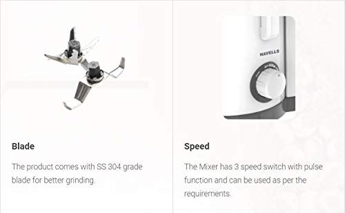 Havells Endura 3J Juicer Mixer Grinder-features