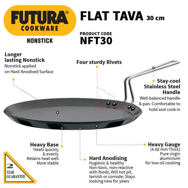 Hawkins Futura Flat Tawa - Q40- Features