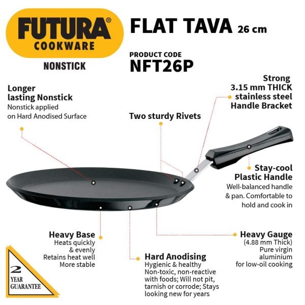 Hawkins Futura Flat Tawa - Q46- Features