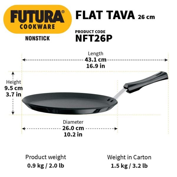 Hawkins Futura Flat Tawa - Q46- Size