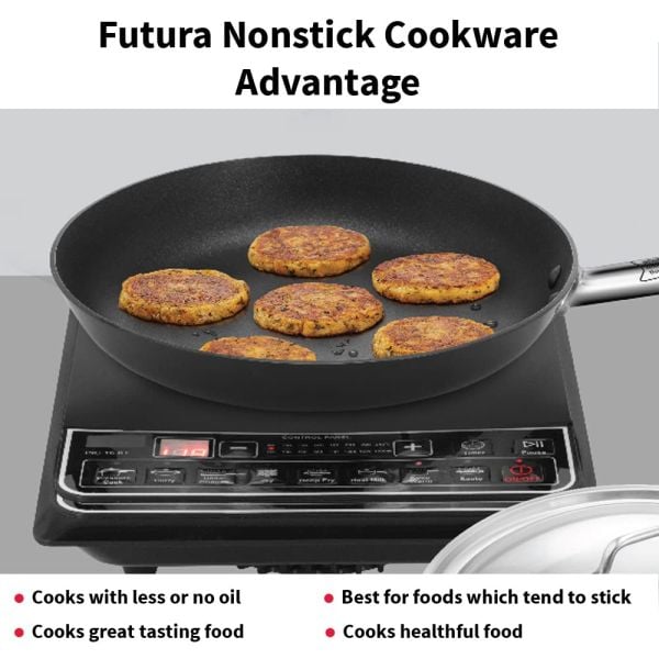 Hawkins Futura Frying Pan with Lid - features