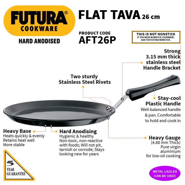 Hawkins Futura Flat Tawa - L56- Features