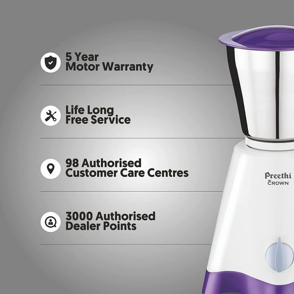 Preethi Mixer Grinder Crown MG 205 - About