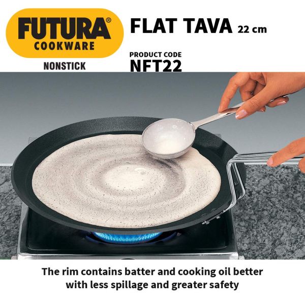Hawkins Futura Non-stick Flat Tawa - NFT22- About
