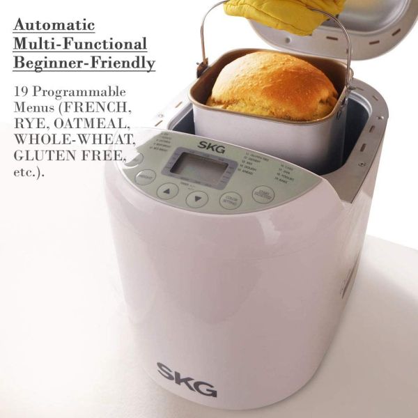 SKG 2LB Automatic Programmable Bread Machine- Info