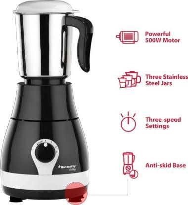 Butterfly Mixer Grinder MG Arrow 3 jars - Features