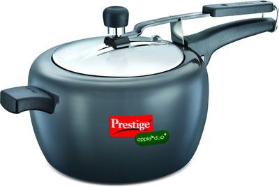 Prestige Apple Duo Plus Hard Anodised Pressure Cooker 5 L